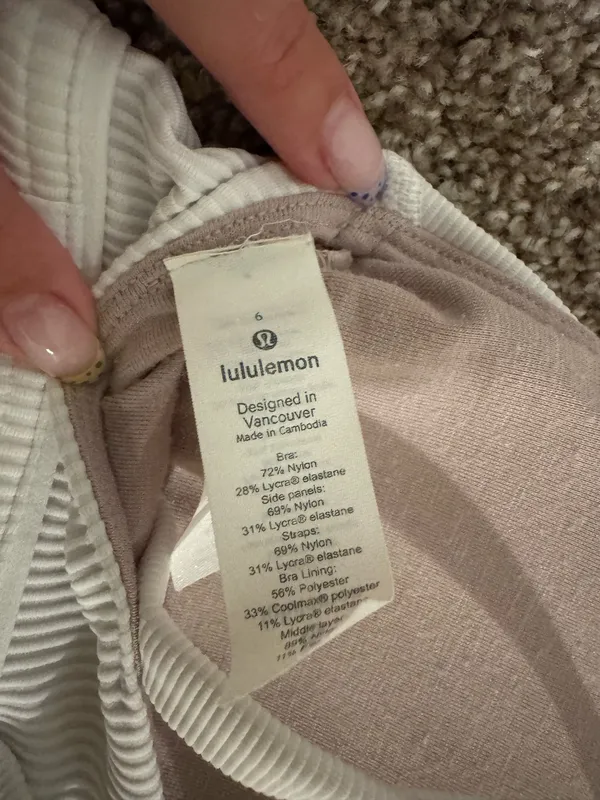 Lululemon Ribbed Sports Bra - Image 4
