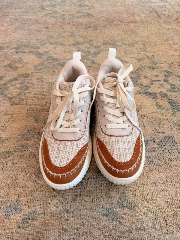Dream Paris EUC Tweed-Effect Platform Fashion Sneakers WORN ONCE! - Image 4