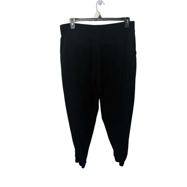 Athleta Brooklyn Jogger Pants Black Stretch Pockets Travel Work Light Womens 16 - Image 7
