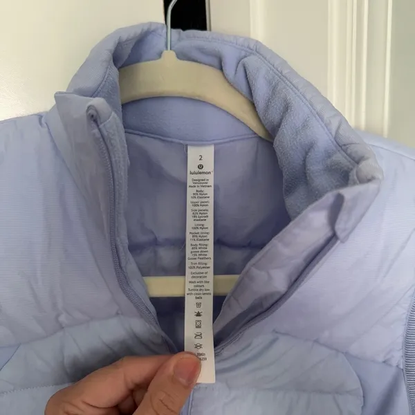 Lululemon Down For It All Vest‎ Lavender Dusk Purple Blue W4AQLS - Image 5