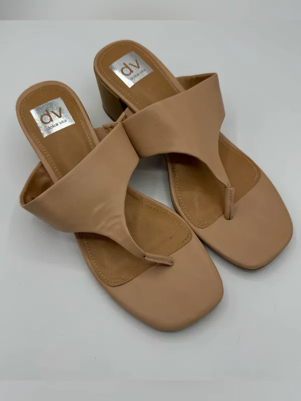 Dolce Vita Sammara Sandals Tan Neutral Block‎ Heel Size 9 minimalist everyday - Image 2