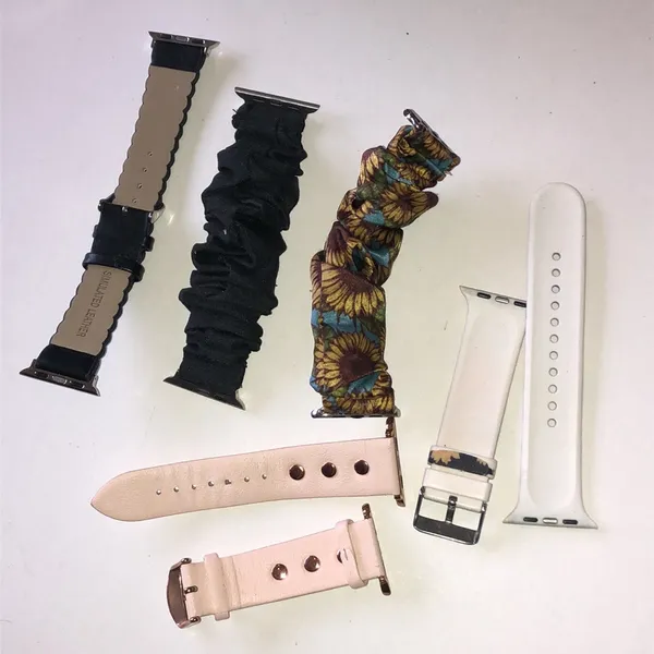 Apple Watch Interchangeable Women's Watch Band Set - Black, Sunflower, Pink - Image 4