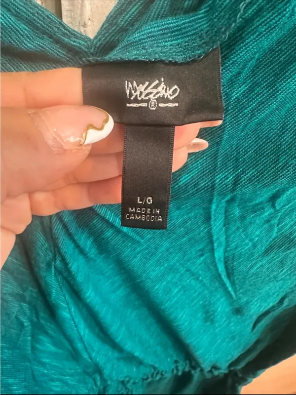 Teal V-Neck Dress - Image 2