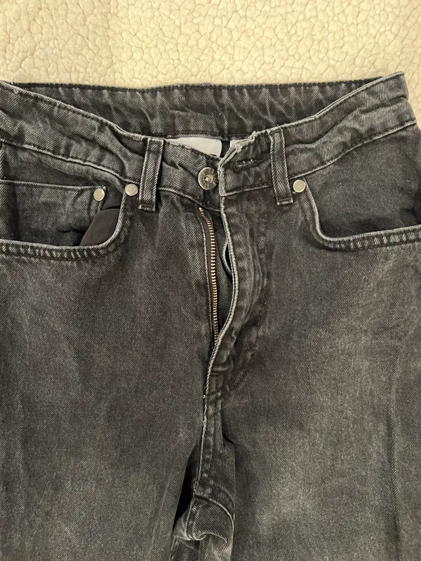 Womens RAGGED PRIEST BUTT CUT JEAN Size 24 Color Charcoal - Image 4