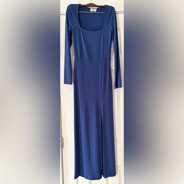 Pamela x Na-kd Blue Long Sleeve‎ Maxi Dress NWT Size XS - Image 3