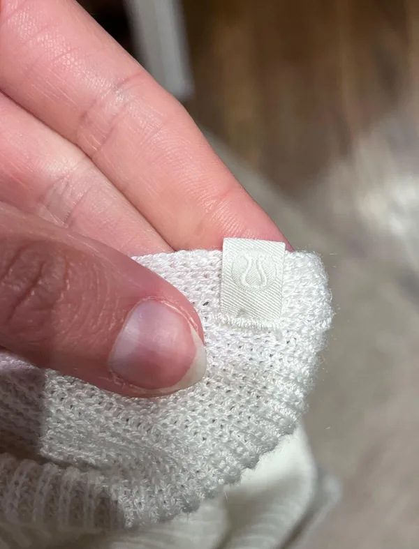 lululemon cream colored wrap Shaw sweater  - Image 9