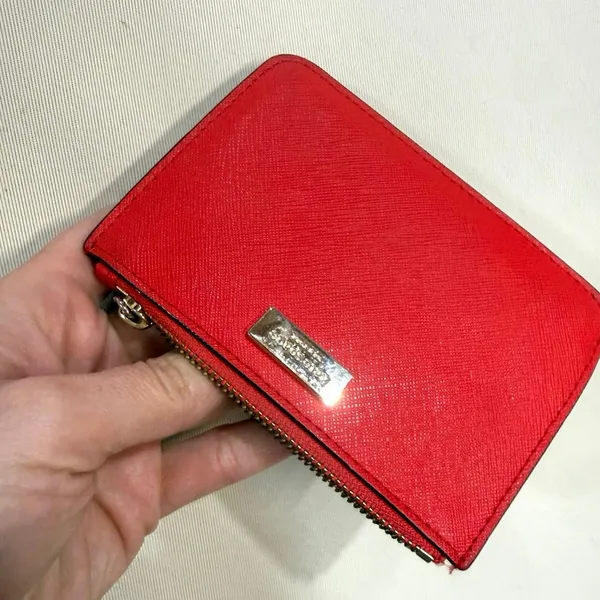 Kate Spade Red Card Holder/ Key Chain - Image 5