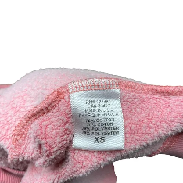 Wildfox Lip‎ Service Sweatshirt Pigment Red Pink Black Size XS - Image 7