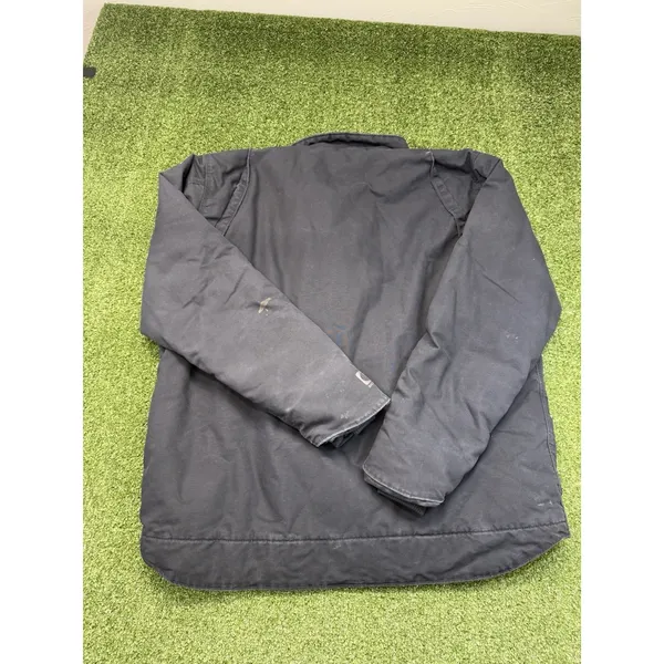 Carhartt Quick Duck Jacket Mens XL Black Canvas Woodward Traditional Insulated‎ - Image 9
