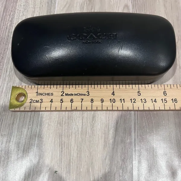 Coach Black Eyeglass Sunglasses Case Hardshell Clam Shell Protective no glasses - Image 3