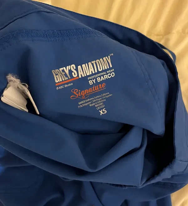 Royal Blue Grey's Anatomy Scrubs - Image 7