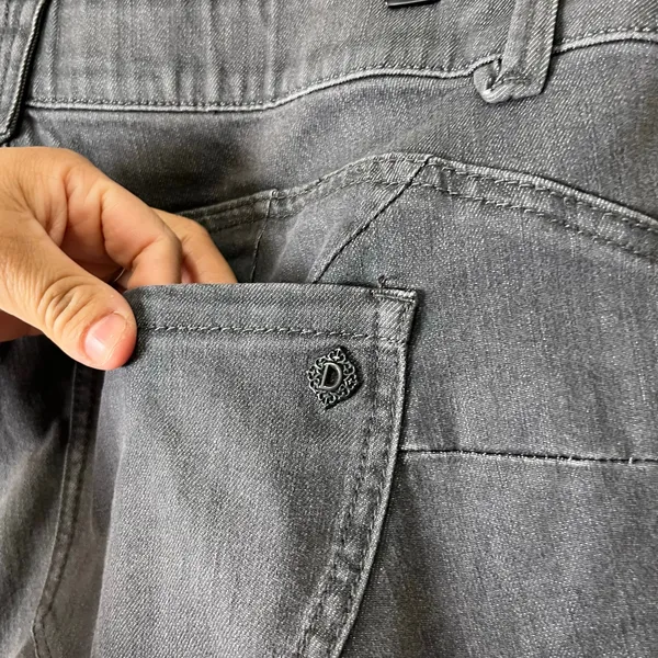 Democracy Ab-solution Ankle Skimmer Jeans‎ Gray Wash 14W Slimming Panels New - Image 8