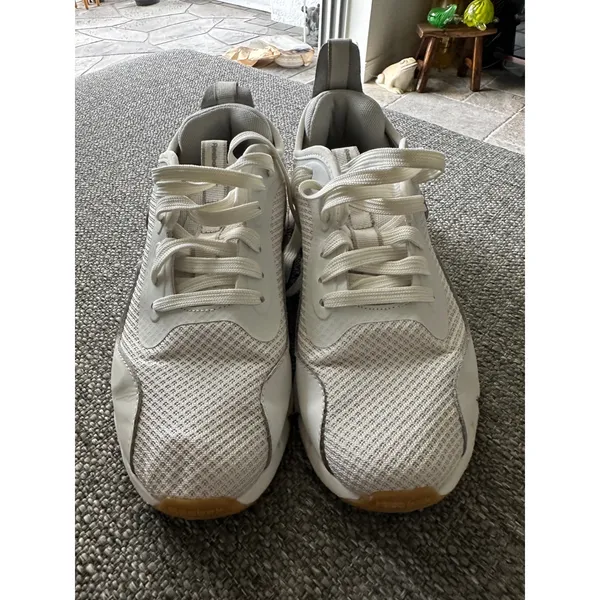 Reebok Zig Kinetica Womens Sneakers White Beige Gum Sole Running Shoes Size7 GUC - Image 4