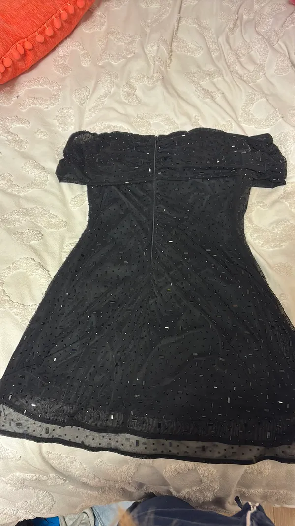 Black Windsor off the shoulder dress - Image 3