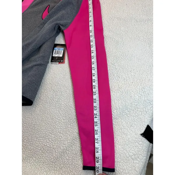 Nike Hot Pink Gray Therma-Fit Pullover Hoodie Sweatshirt Womens Size M NWT - Image 10