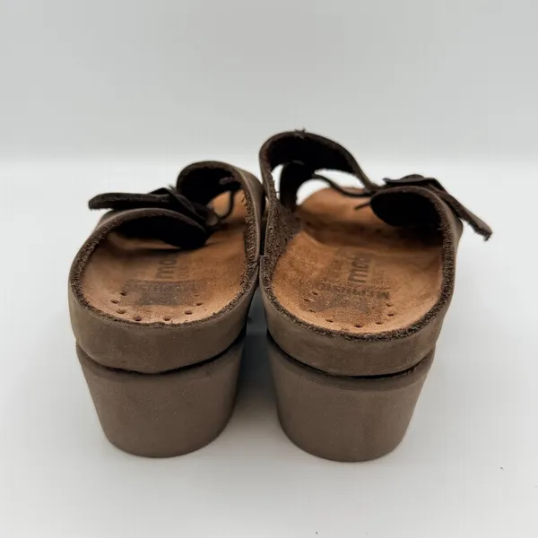 Mephisto Mobils Women's 41 Brown Nubuck Leather Double Strap Comfort Sandals - Image 4