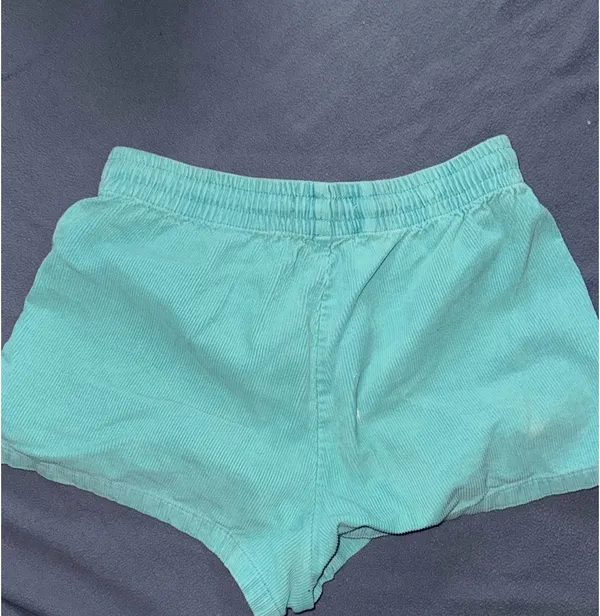 Teal Corduroy PacSun Shorts - Image 4