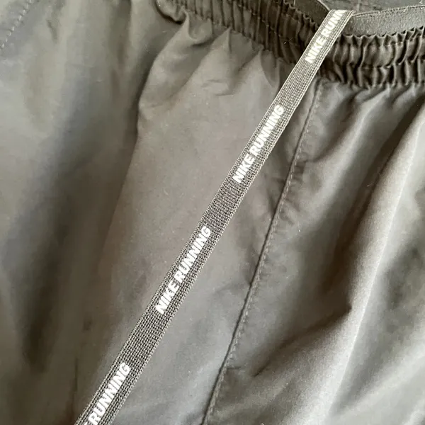 Nike Running black shorts elastic wasit‎ zipper pocket women's size 7 juniors - Image 4