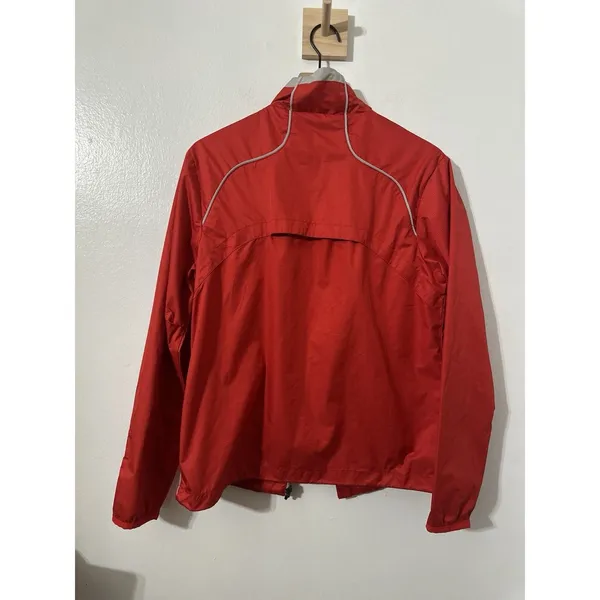 Nike Storm Fit Women’s Ohio State Jacket Medium College Rain Jacet Red OSU - Image 7