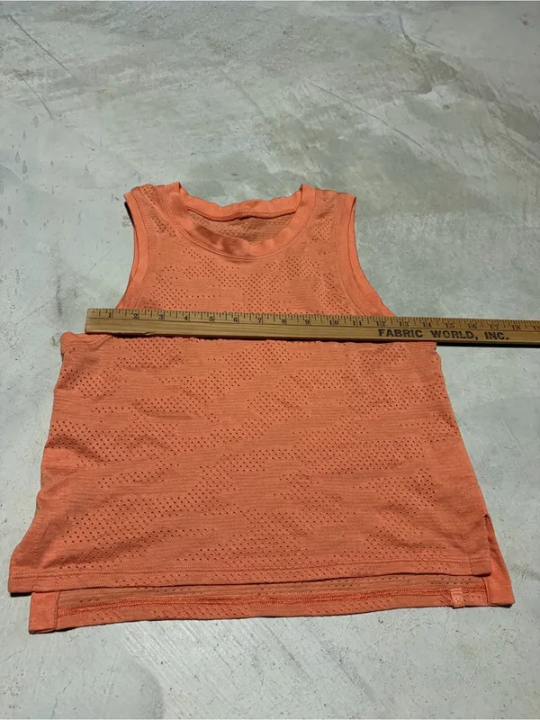 Lululemon Orange athletic Tank Top - Image 5