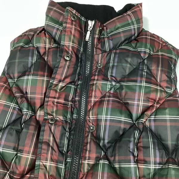 Eddie Bauer Women’s Goose Down Puffer Vest Tartan Plaid Size Small - Image 3