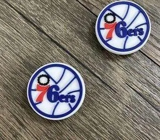 Philadelphia 76ers Basketball Team Charm For Crocs Shoe Charms - 2 Pieces - Image 2