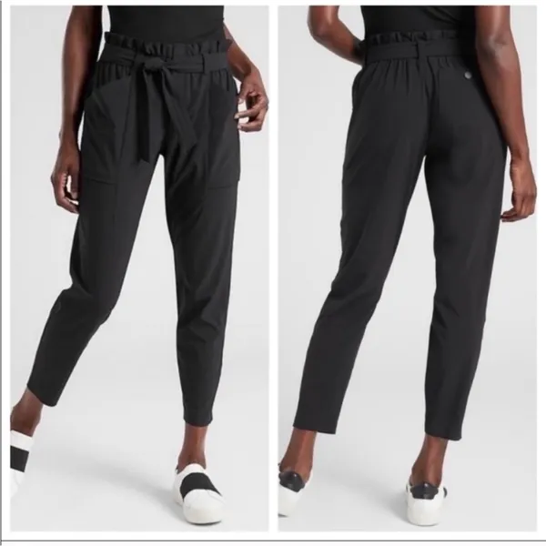 Athleta Skyline‎ Paper Bag Waist Pants size 4 - Image 2