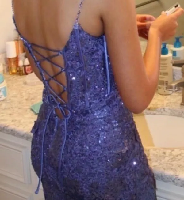 Sherri Hill Prom Dress Purple - Image 3