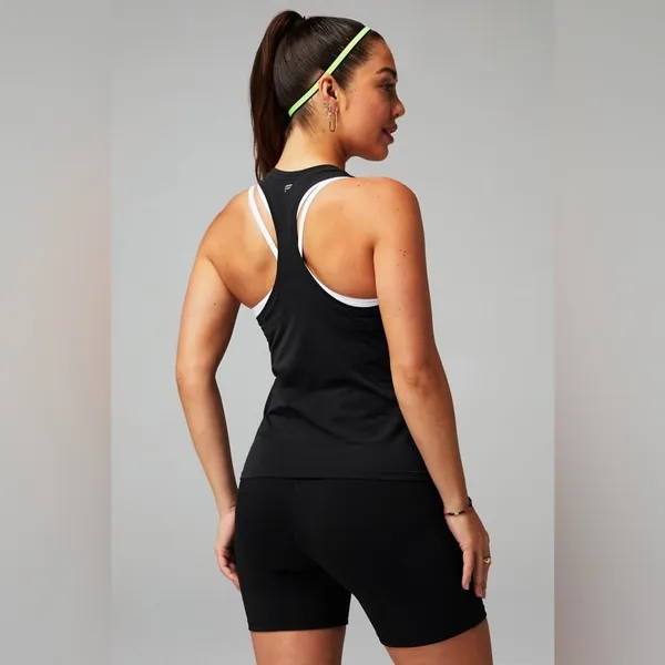 Fabletics Black Racerback Tank - Image 2