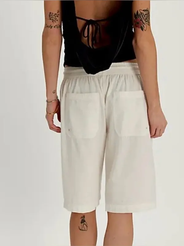 Free People Saylor Poplin Pull On Shorts - Image 3