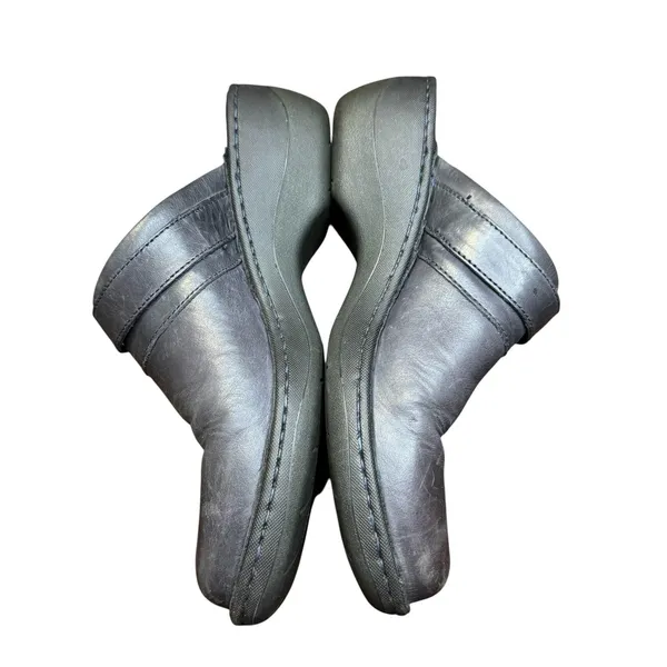 Born Clogs Shoes Womens Size 8 Black Leather Buckle Slip On‎ Comfort Walking - Image 5
