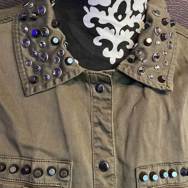GUESS LOS ANGELES Green Jacket Size XS - Image 3