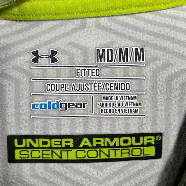 Under Armour ColdGear‎ Scent Control Hoodie Womens Medium Mossy Oak Camo Pink - Image 3
