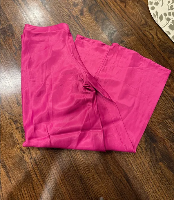 Anthropologie Pink Silk Tilda Pants - Image 2