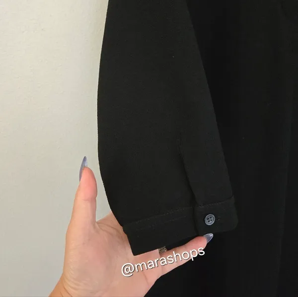 Madewell Moviehouse Shirt Black Dress - Image 4