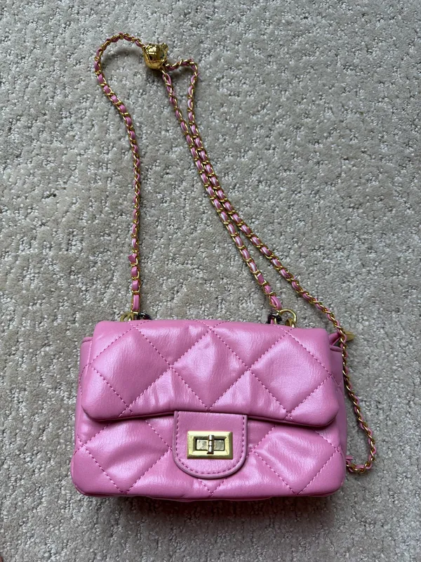 Pink Lily Pink Quilted Purse - Image 2