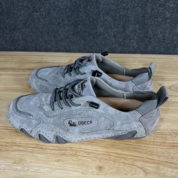 Dbeck Amundsen Grey Suede Handcrafted Casual Outdoor Walking Shoes Size 36 - Image 5