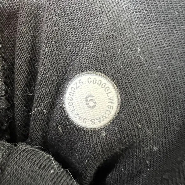 Lululemon Athletica 6 Scuba High Rise Jogger Fleece 28" Black Light Terry Cotton - Image 10
