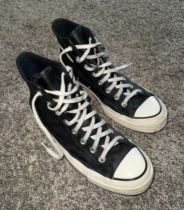 Converse Chuck 70 Leather High-Top Sneakers - Image 4