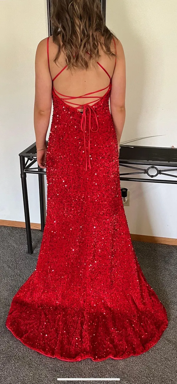Zapaka Prom Dress Red Size 4 - Image 9