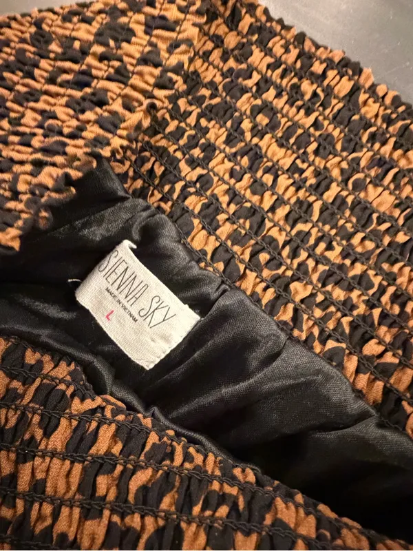 Source Unknown Leopard Print Pants - Brown & Black - Image 4