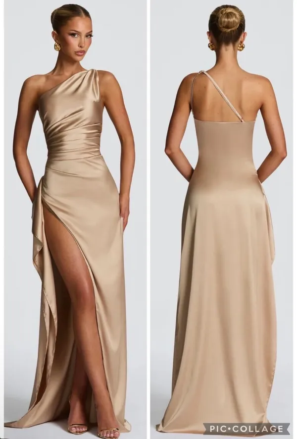 Babyboo NEW Ariel Maxi Dress Gown Champagne Size Small - Image 2