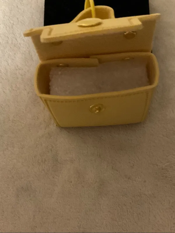 Yellow Mini Card Holder Key Ring - Women Accessories - Image 4