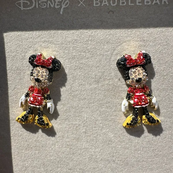 1 pc Disney X BAUBLEBAR Minnie Mouse Pluto Goofy diamond drop earring w/ box 🎁 - Image 11
