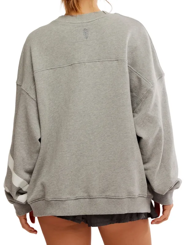 Free People All Star Buti Logo Pullover/Heather Grey - Image 8