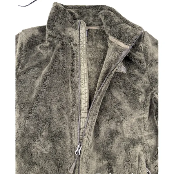 North Face Women's Osito Coat Jacket High Pile Teddy‎ Fleece Size Large Green - Image 7