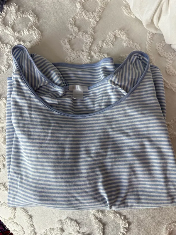 Lake Blue Striped Pajamas - Image 3
