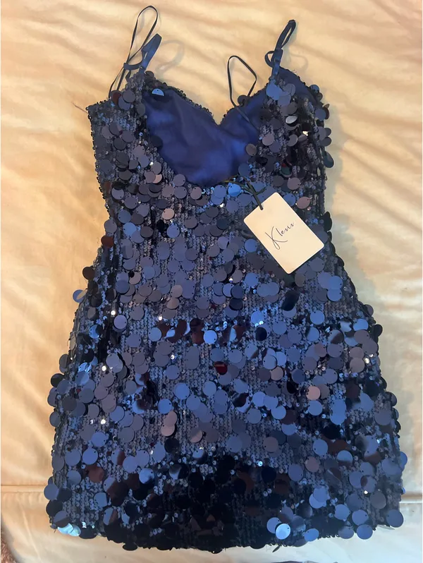 Klesis big sequin dress Blue - Image 2