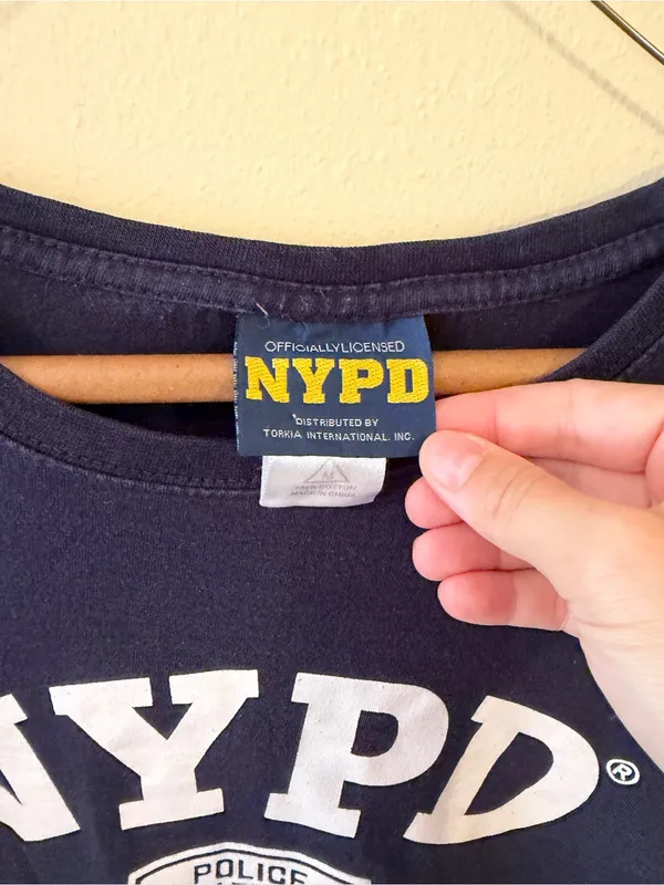 NYPD Navy Short Sleeve Graphic Tee by Blue Size M - Image 2