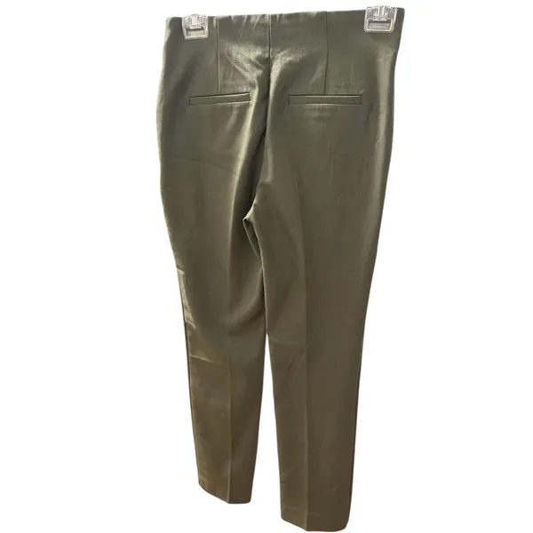 Mango Women's Skinny‎ Pants - Green Size 2 Petite - Image 5